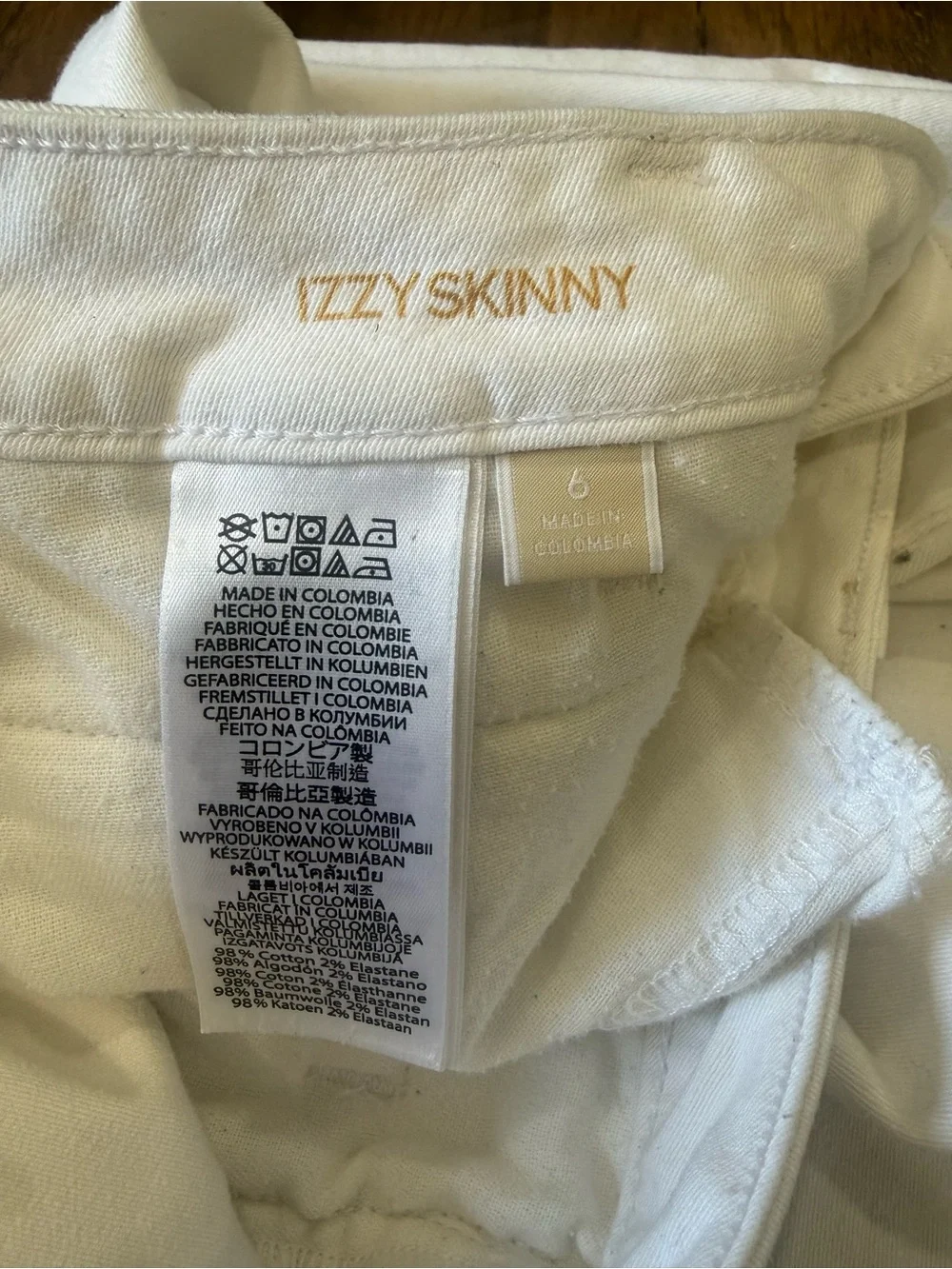 Michael Kors White Skinny Jeans with Zip Pockets